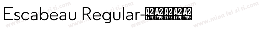 Escabeau Regular字体转换